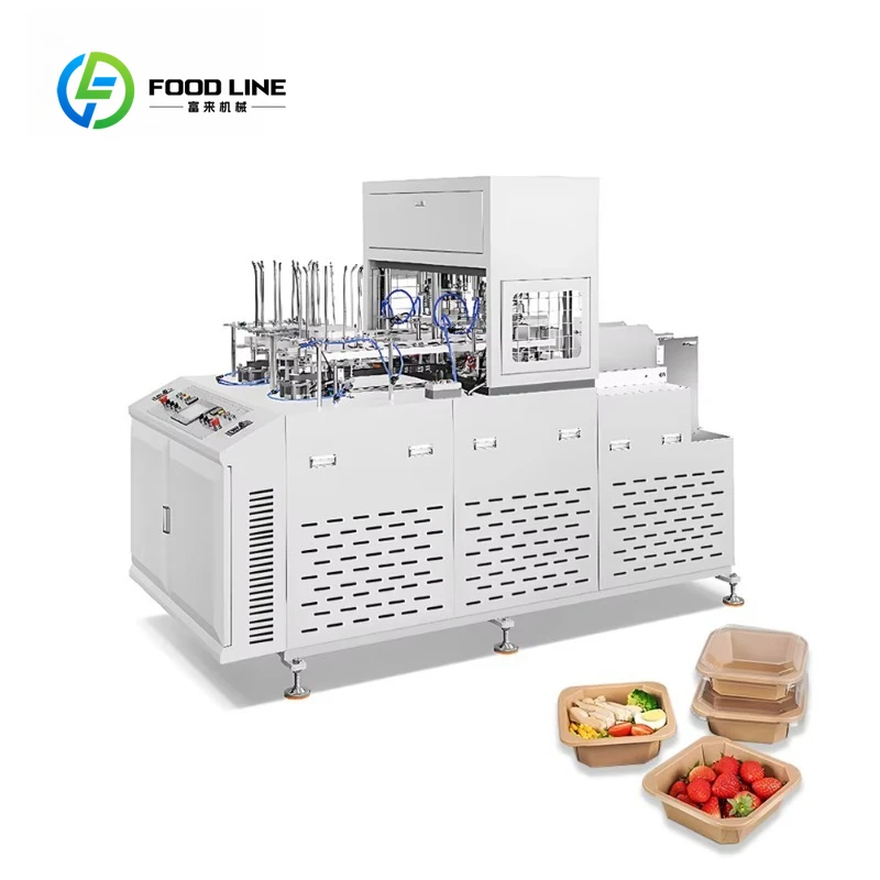 Fully Automatic Customized Fruit Carton Box Making Machine Disposable Octagonal Paper Lunch Box Forming Equipment Easy Operation
