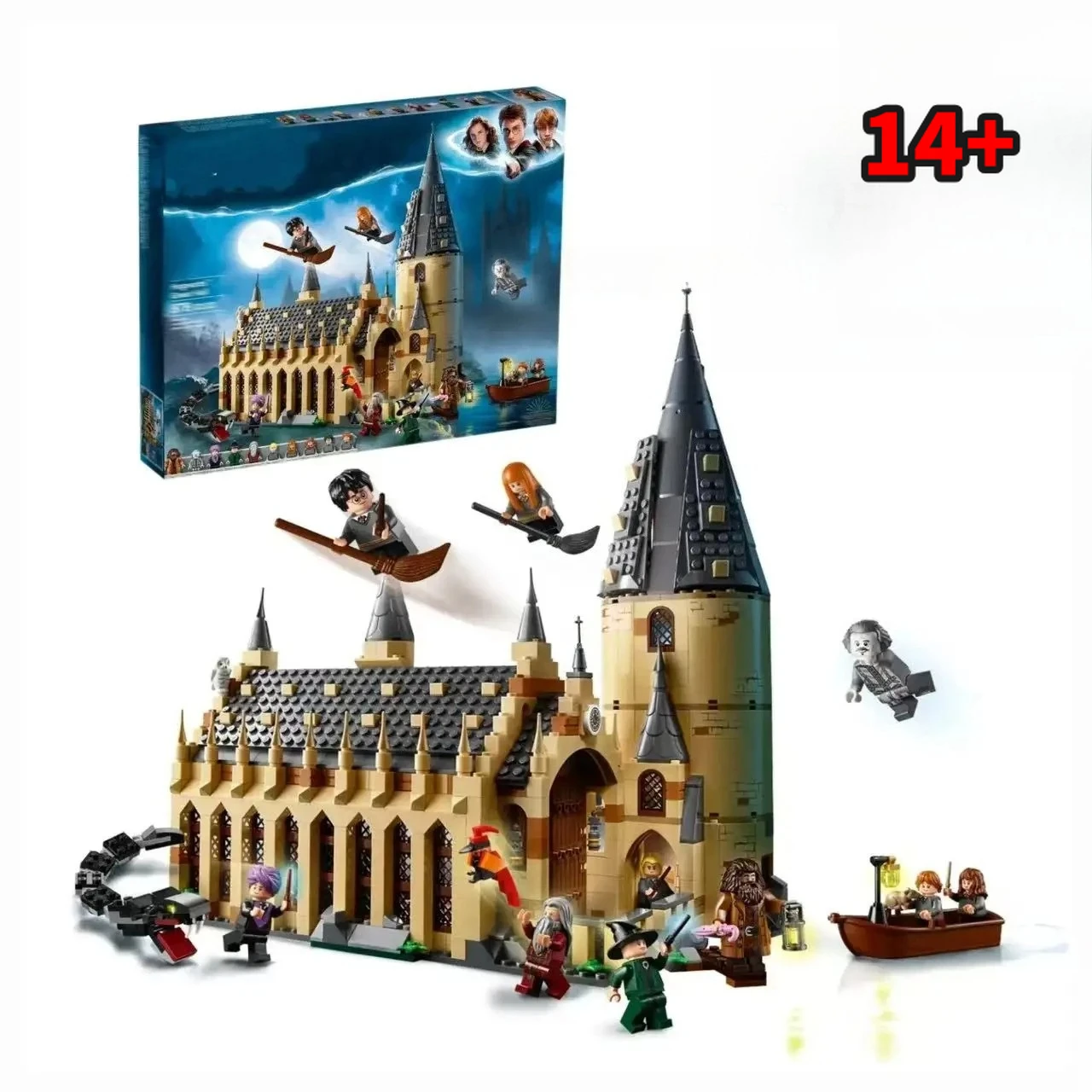 Kit de construcción coleccionable Disney, recién llegado, 75954, Gran Salón de Hogwarts, réplica detallada del castillo, decoración del hogar, regalo de cumpleaños