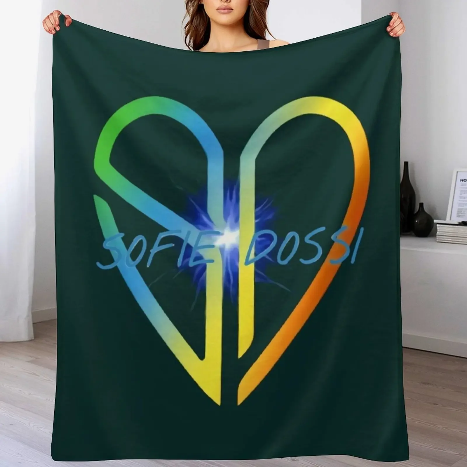 Sofie Dossi Throw Blanket Cozy Sofa Blanket for TV Watching Napping