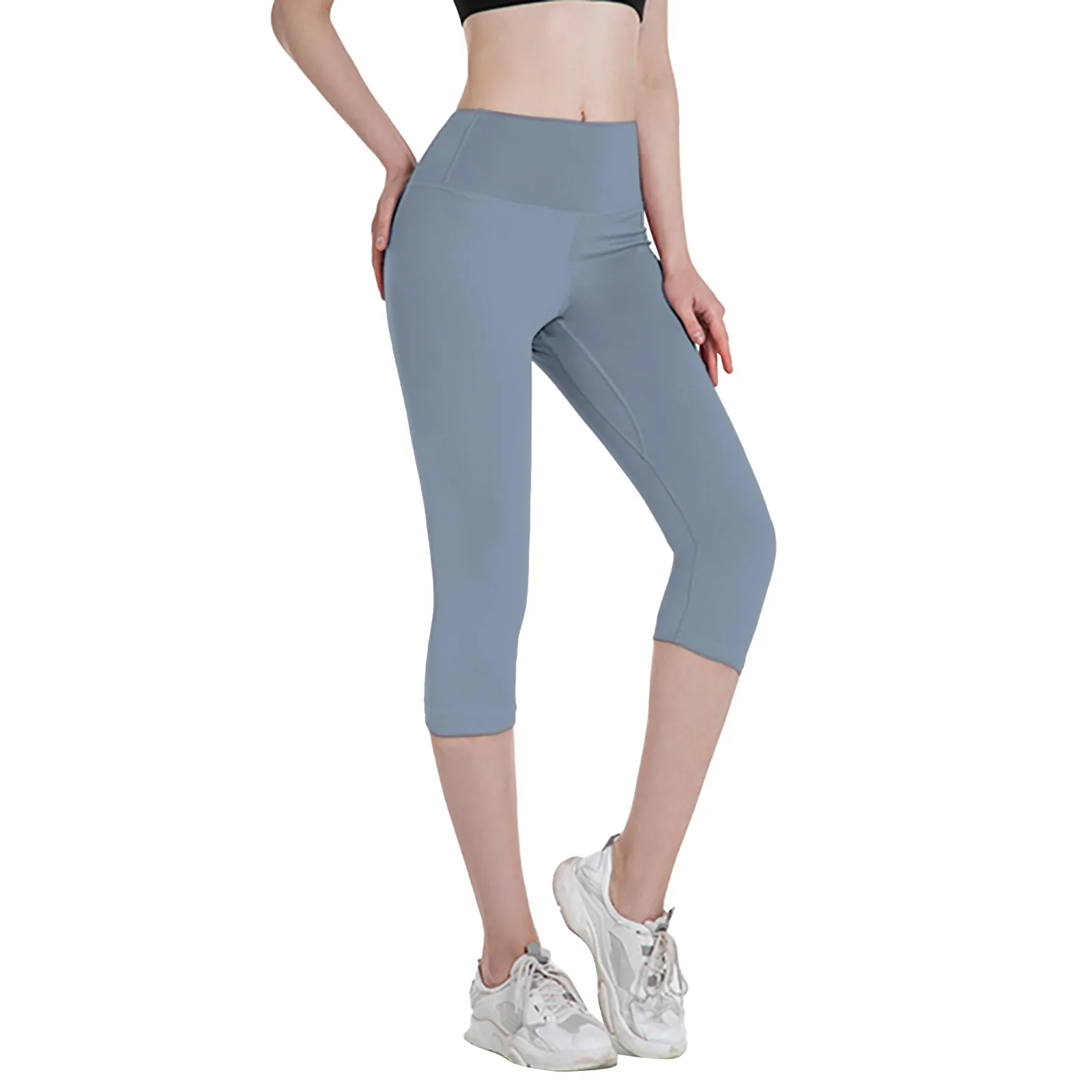 Pantalones Capri de Yoga con bolsillos para mujer, pantalones de Yoga de cintura alta con bolsillos, pantalones de Yoga 3x, trasero Scrunch para mujer