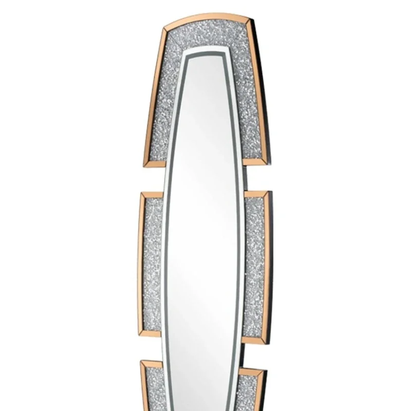 Light luxury floor-to-ceiling full-body full-length mirror, living room entrance wall-mounted decorative mirror, bedroom