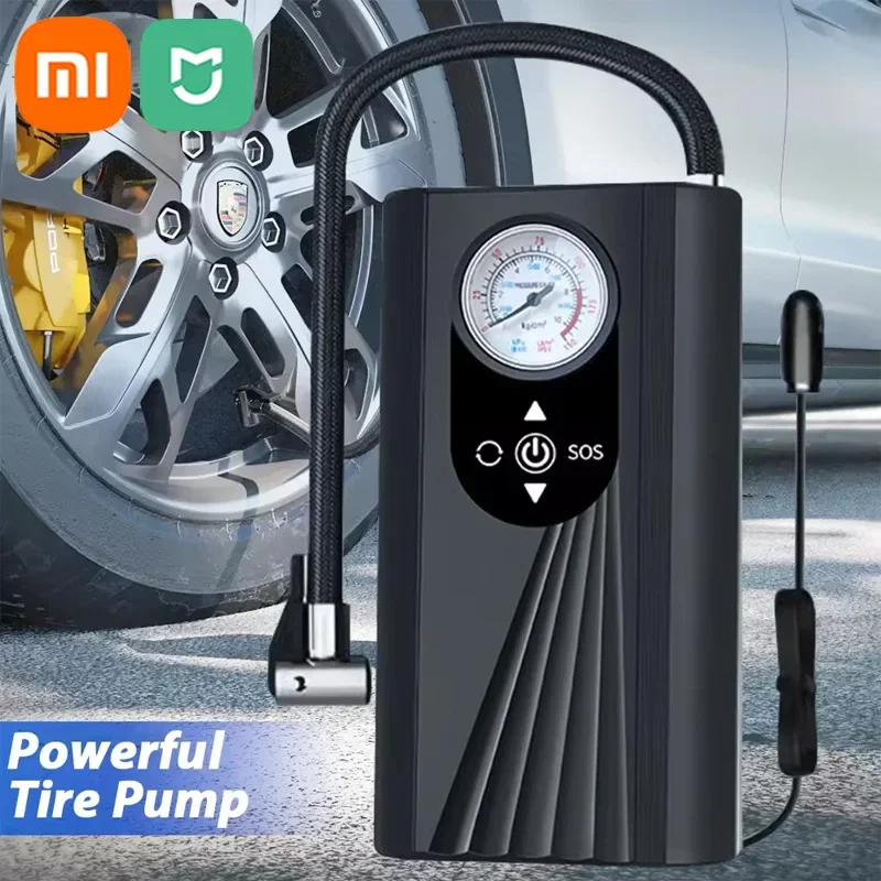 XIAOMI MIJIA Air Pump Tire Inflator Portable Compressor Digital Cordless Car Tyre Inflator For Car Bicycle Motorcycles Balls