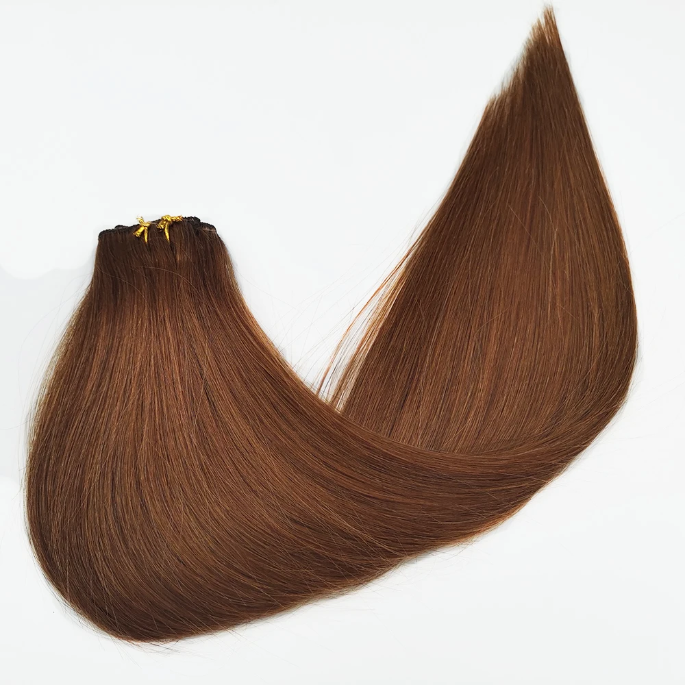 Kayla Kant Clip In Hair Extensions 60G Onzichtbare Verborgen Clip Ins 100% Menselijk Haar