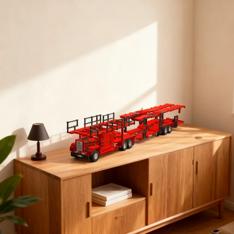 

2779 деталей MOC: Техническая модель-конструктор «Автовоз», Рождественский подарок, Игрушка для творчества, Идея для самостоятельной сборки, Кирпичные игрушки