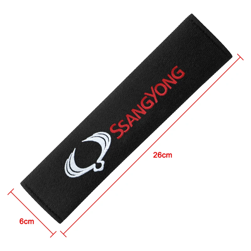 Car seat belt cover shoulder pad protection pad Used For Ssangyong Rexton 2 Tivolan Musso Tivoli Kyron Actyon Sport Korando RS