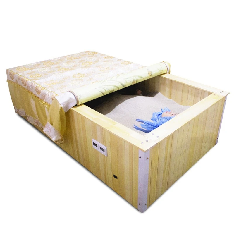 Sand therapy bed natural physiotherapy equipment multicolored jade bed sand moxibustion