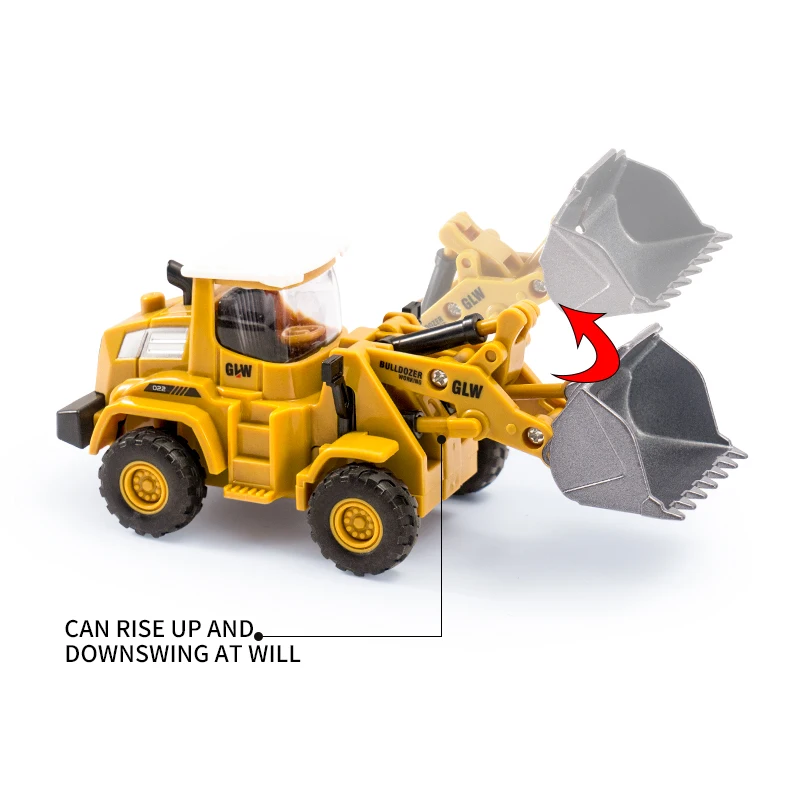 

Alloy+Plastic Toys for Boys Tower Crane Tractor Excavator Bulldozer Forklift Trucks Model Diecast Engineering Vehicle Children