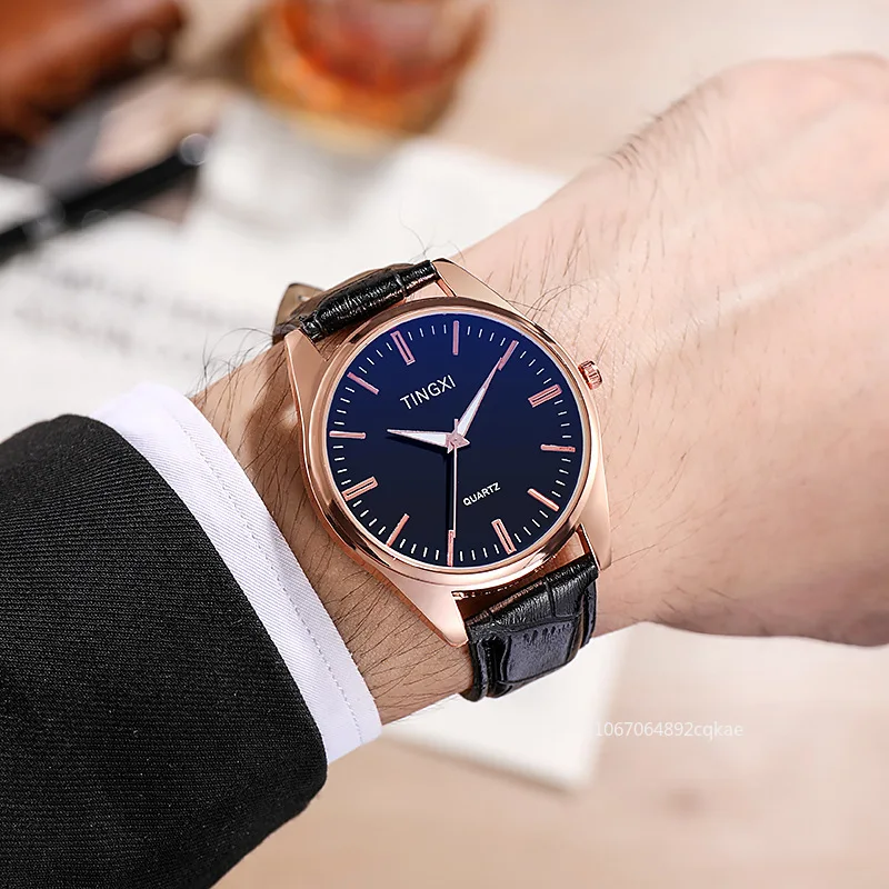 Simple Casual Men Wristwatch 2024 New Arrival Luxury Brand Top Quality Leather Band Quartz Watch Men Sport Watch Relogio Saat