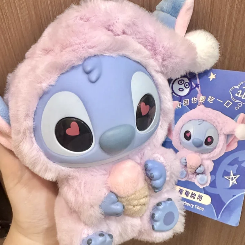 Originele Stitch kan niet te slaperig worden zonder een hapje van een serie Vinyl Blind Box Dolls Hanger Schattige pop sleutelhanger Kawaii Gift