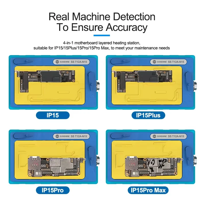 SUNSHINE SS-T12A 마더보드 미들 프레임 별도 가열 스테이션, 아이폰 X-16 프로 맥스 메인보드용, CPU 칩 수리 예열