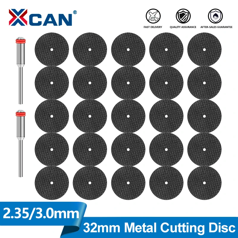 XCAN Metalowa Tarcza Tnąca 2.35/3.0mm Trzpień Tarcza Tnąca Obrotowa Mini Piła Tarczowa do Dremel Ściernica Narzędzia Ścierne