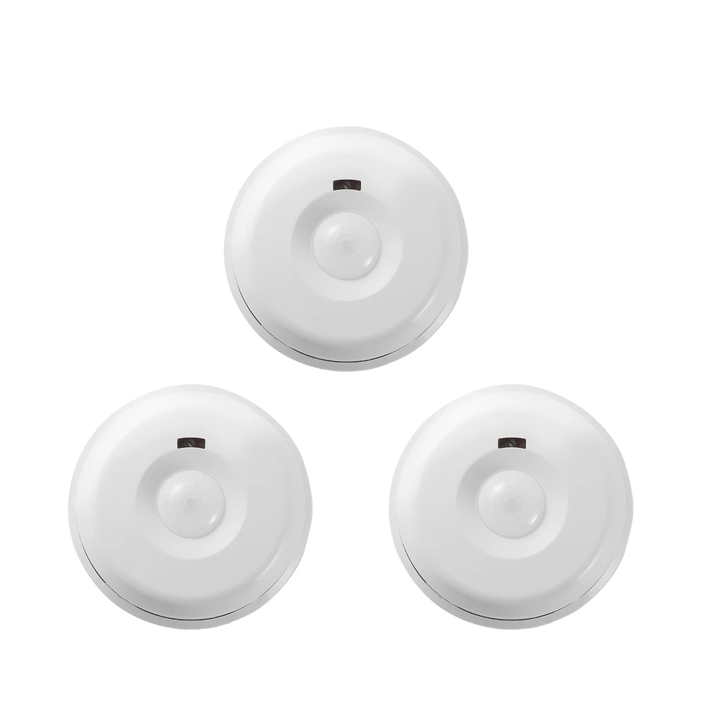 

3pcs Ceiling W​ired Infrared Microwave Motion Sensor PIR Detector 360 Degrees 12Meter Detecting Range Pet Immune for Security