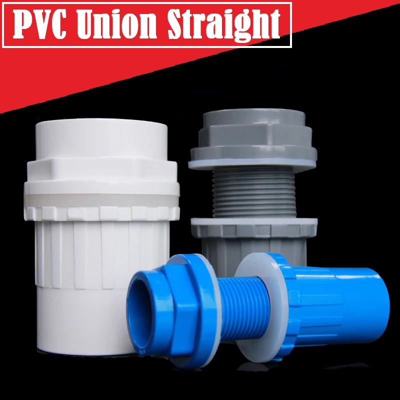 5Pcs/Lot Inner Dia 20/25/32/40/50MM Aquarium Fish Tank Water Supply Tube Joints PVC Pipe Drain Joint Couplin Straight Connector