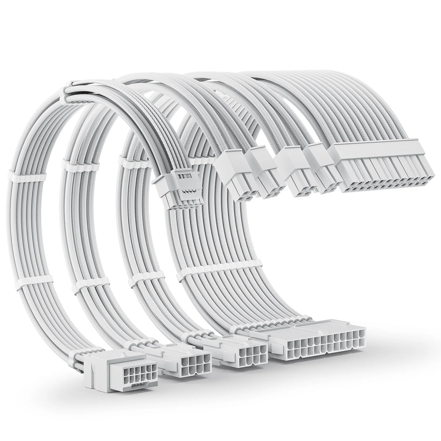 

Комплект удлинительных кабелей Asiahorse PCIE 5.0, кабельные муфты питания Atx 24pin*1 + 8(4+4)pin*2+(12+4/3*8pin)*1, удлинительный кабель