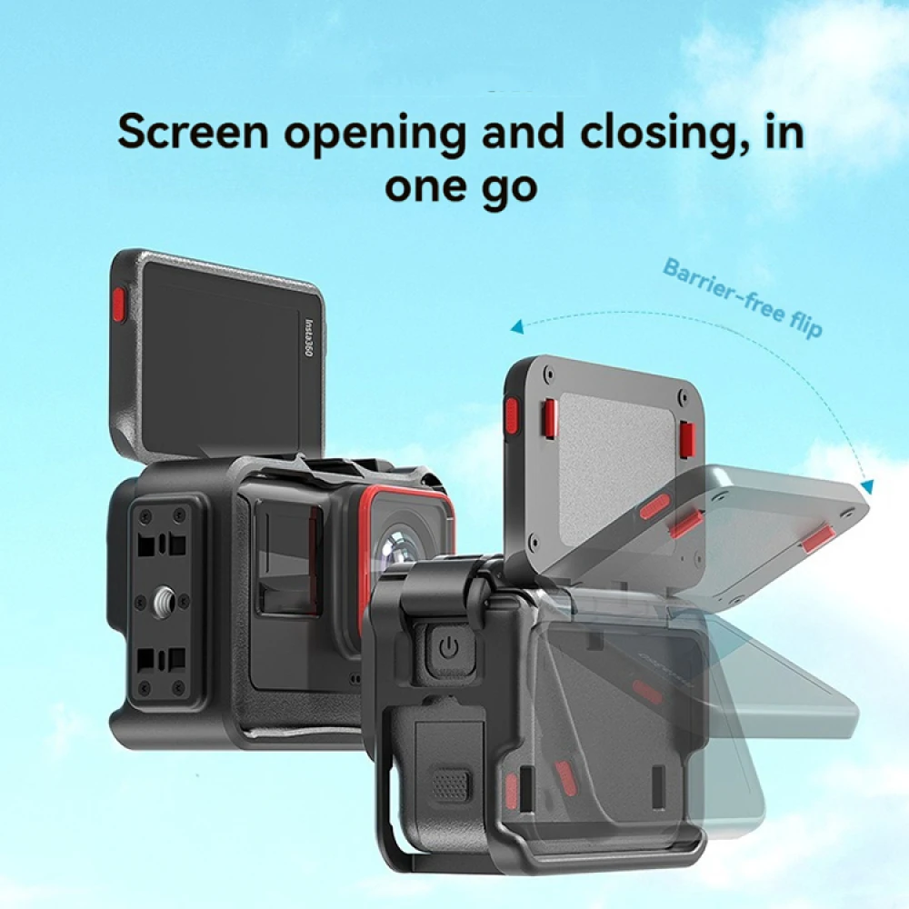 Marco protector de disparo Horizontal y Vertical para Insta360 Ace Pro, bisel, jaula de conejo, accesorios de cámara deportiva