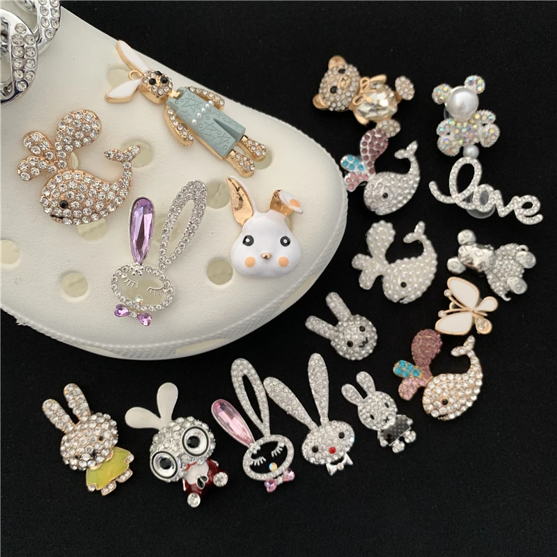 

Animals Metal Shoes Charms Luxury Metal Pins for Women Favor Gifts Cute Rabbit Bear Girls Shoes Accessories Sandals Buckles