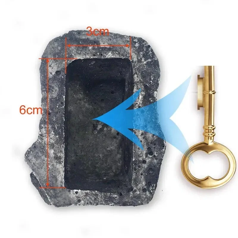 Outdoor Spare Garden Key Box Rock Hidden Hide In Stone Security Safe Storage Hiding Containers Mini Safe Box Mni Locker Dropship