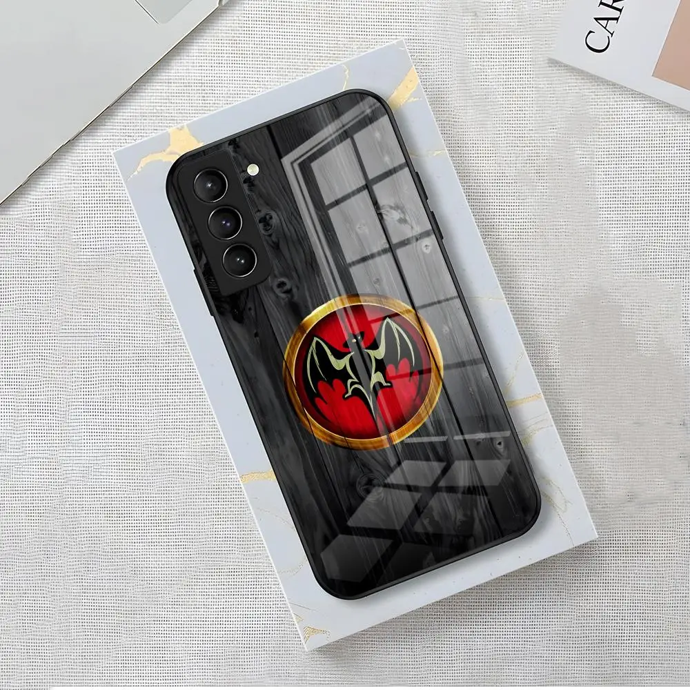 Чехол для телефона Bacardi Rum Vampire Bat для Samsung A56 A36 A26 A16 A15 A25 A35 A55 A14 A34 A24 A54 Стеклянный чехол