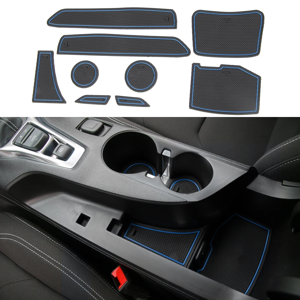 Door Groove Gate Slot Mat Cup Coaster Anti-Slip Pad for Chevrolet Camaro 2017 2018 2019 2020 2021 2022 2023 Interior Accessories