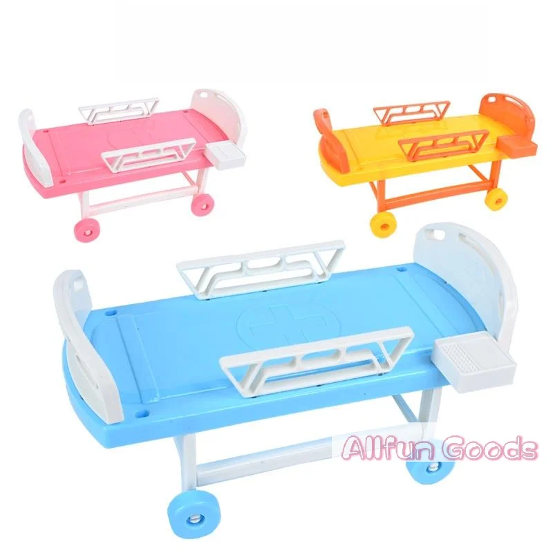 [TG835]1Pcs Hospital Bed Simulation Doctor Nurse Male And Female Play Accessories Doll Bed  Bed Bed Toy Children's Play Home Toy