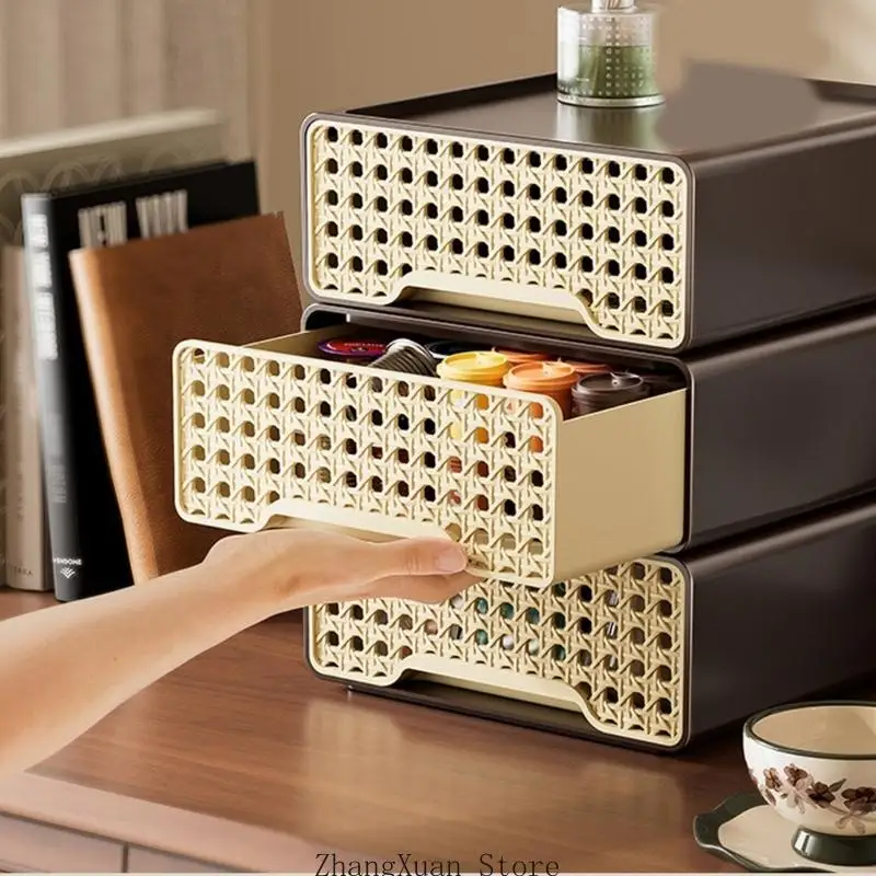 Moderne staubdichte Organizer-Box, perfekt für Kosmetik, Schreibwaren, Zubehör, 3 x – Detail 3