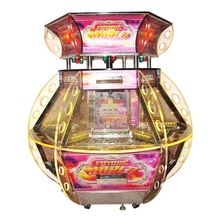 Luxury coin dozer hot sale coin operated 6 players coin pusher game