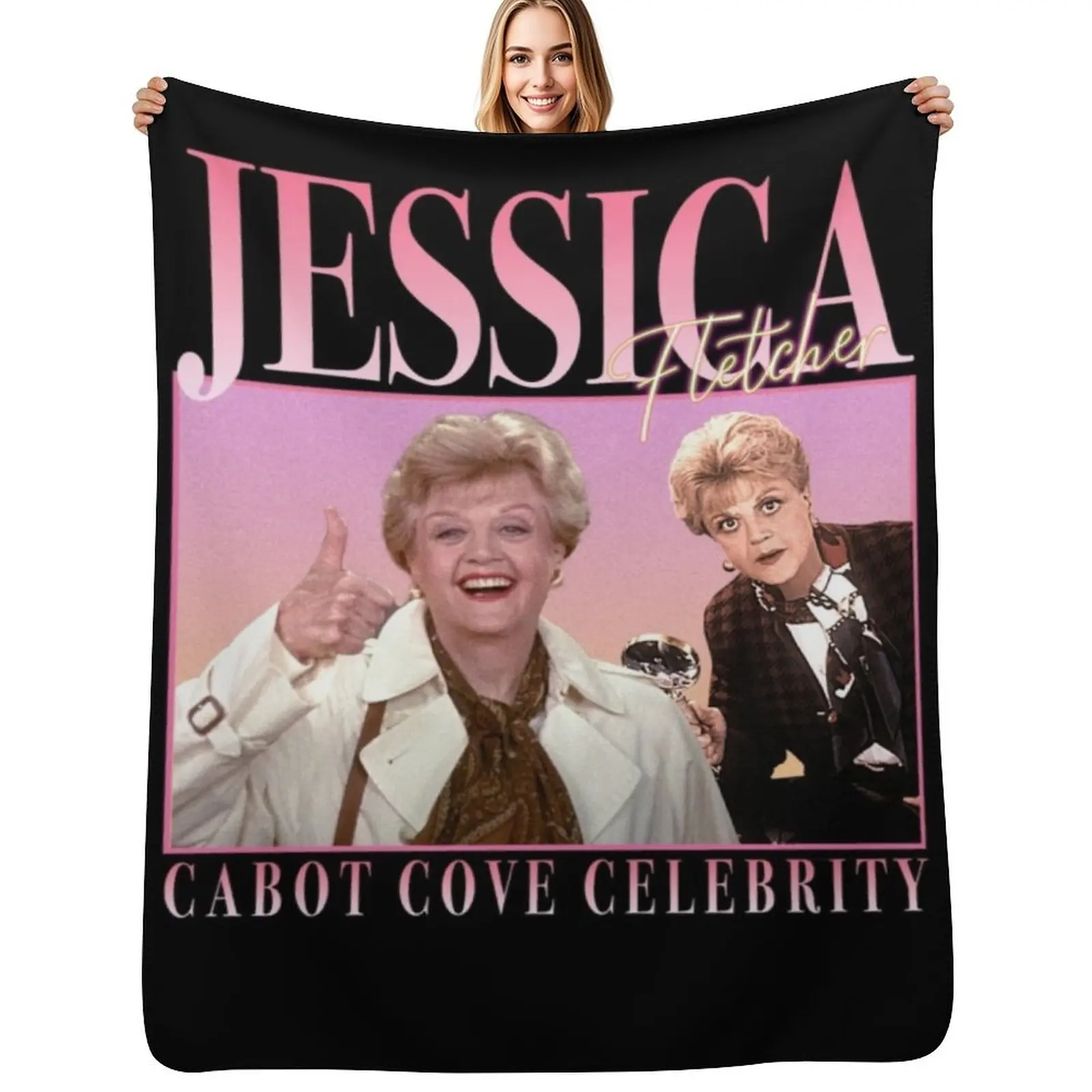 

90'S RETRO STYLE JESSICA FLETCHER Throw Blanket Soft Warm Blanket Gift for Men Women Adults