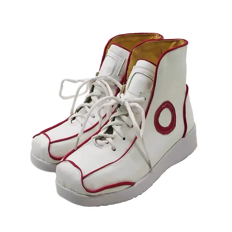 Anime Chainsaw Man Denji Cosplay Shoes Anime Cos White Sneaker Boots Comic Denji Cosplay Costume Prop Shoes for Con Halloween