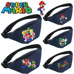 Super Mario Bros talia torba moda damska torby na ramię Cartoon duża pojemność torebka Crossbody sportowa torebka na klatkę piersiową prezenty dla dzieci