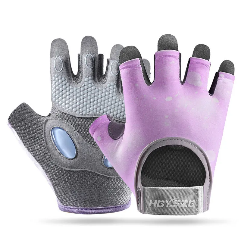 Guantes de gimnasio antideslizantes para hombre y mujer, manoplas de medio dedo para Fitness, culturismo, levantamiento de pesas, entrenamiento de Yoga