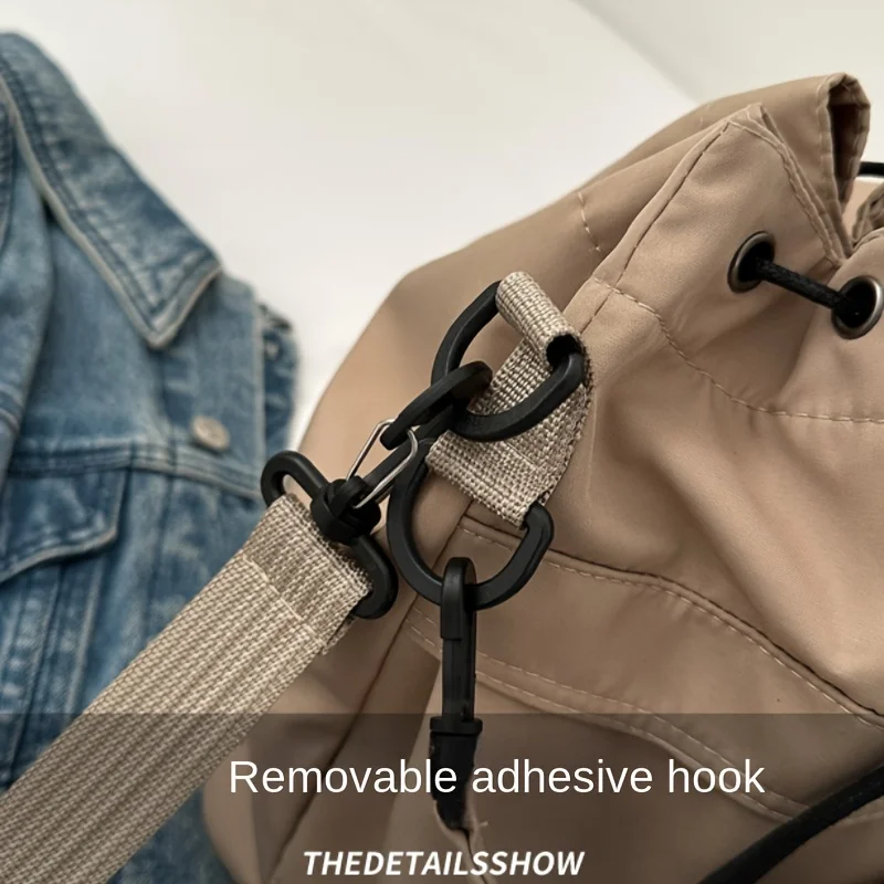 Fashion Large Capacity Ladies Shoulder Bag Crossbody Bag Fashion Bucket Design With Adjustable Shoulder Strap Oxford Cloth