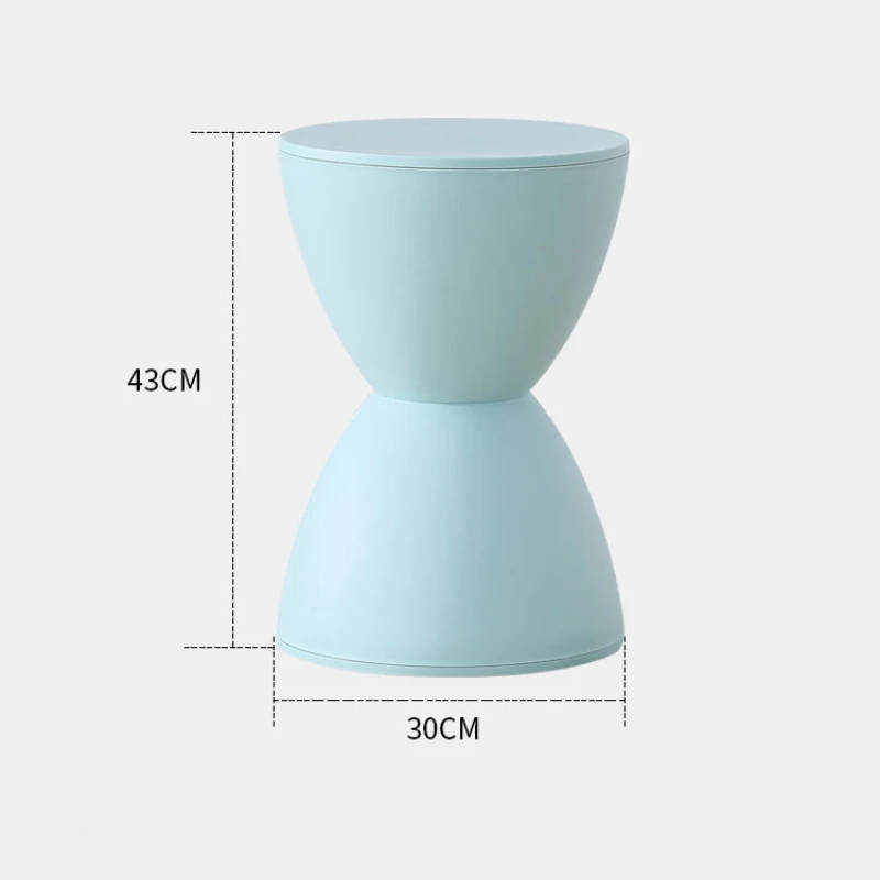 Hallway Ottoman Living Room Furniture  Minimalist Storage Pouf Footstool Shoe Changing Pouf Thickened Plastic Waiting Stool image 6