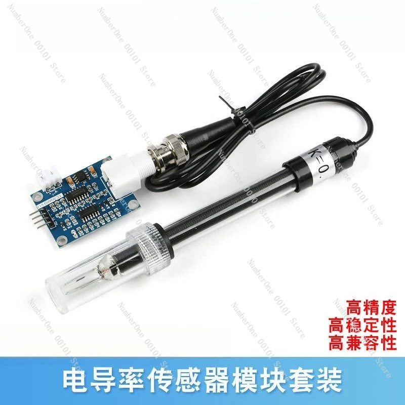 

Датчик проводимости EC K=1 для воды, 51/STM32/Arduino, совместимый