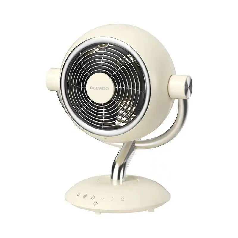 Retro Desktop Air Circulation Fan,light Sound Shaking Head Circulation Desk Fans, Energy-saving Atmosphere Light Electric Fans