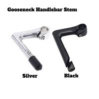 Lightweight Aluminum Alloy Gooseneck Handlebar Stem 22.2mm for MTB, BMX, Cruiser Bikes - Durable & Rust-Resistant