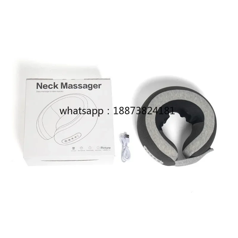 New Style Cervical & Trapezius Muscle Massager Shoulder-Neck-U-Shaped Massage Pillow with Musical Function Battery Powered fast