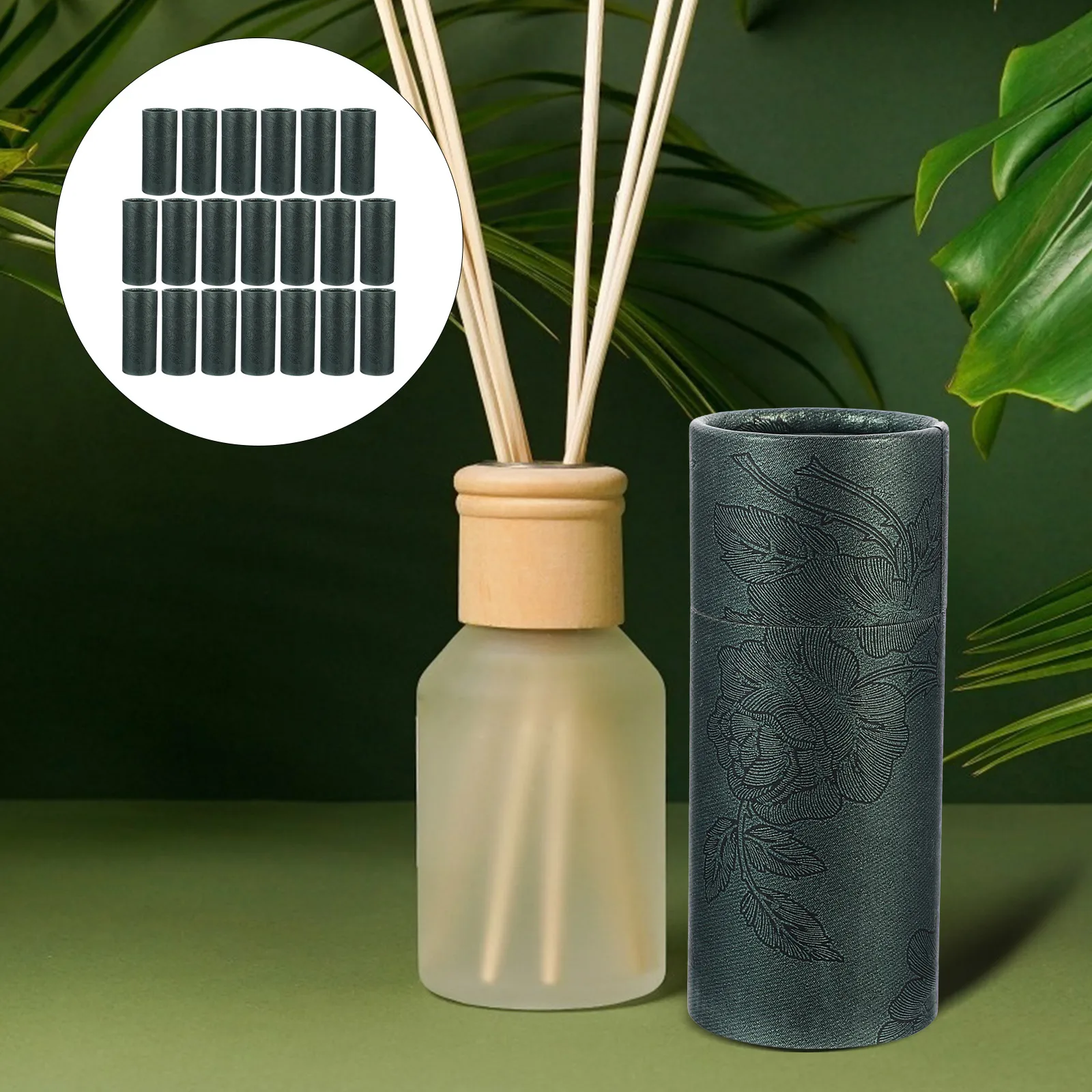 

20pcs Essential Oil Bottle Packaging Box Kraft Paper Cylinder Storage Cans For Tea Incense Sticks Gift Wrapping Practical