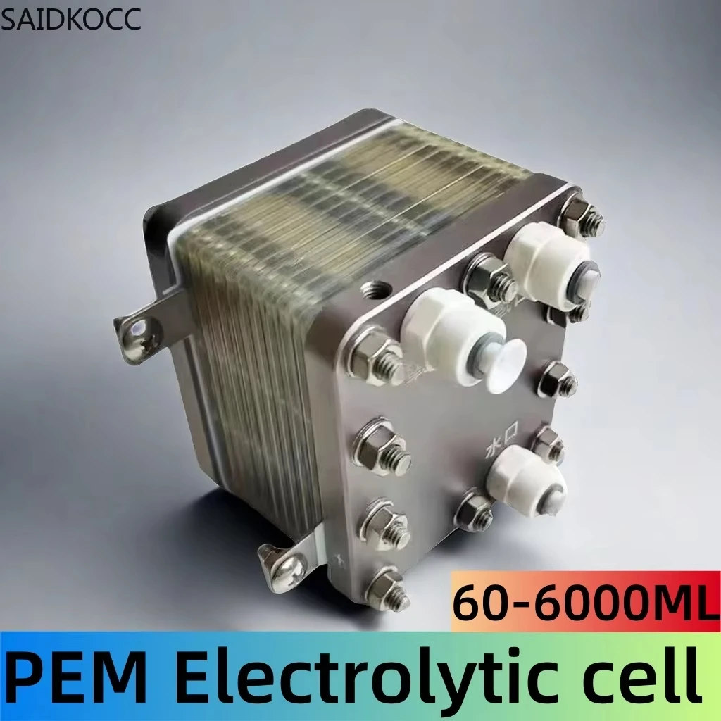 SAIDKOCC PEM Electrolyzer 26A Pure Water Electrolytic Hydrogen Production For Hydrogen Absorption Machine SPE Cell