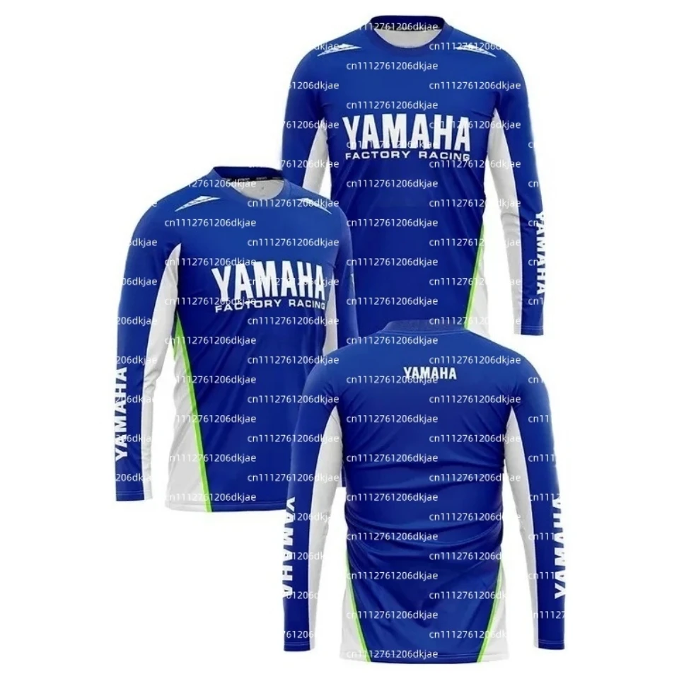 2026YAMAHA Super Racing MXGP Moto Riding Summer Latest Suit Fmen Loose Oversized Breathable Quick Drying Sports Long Sleeved Top