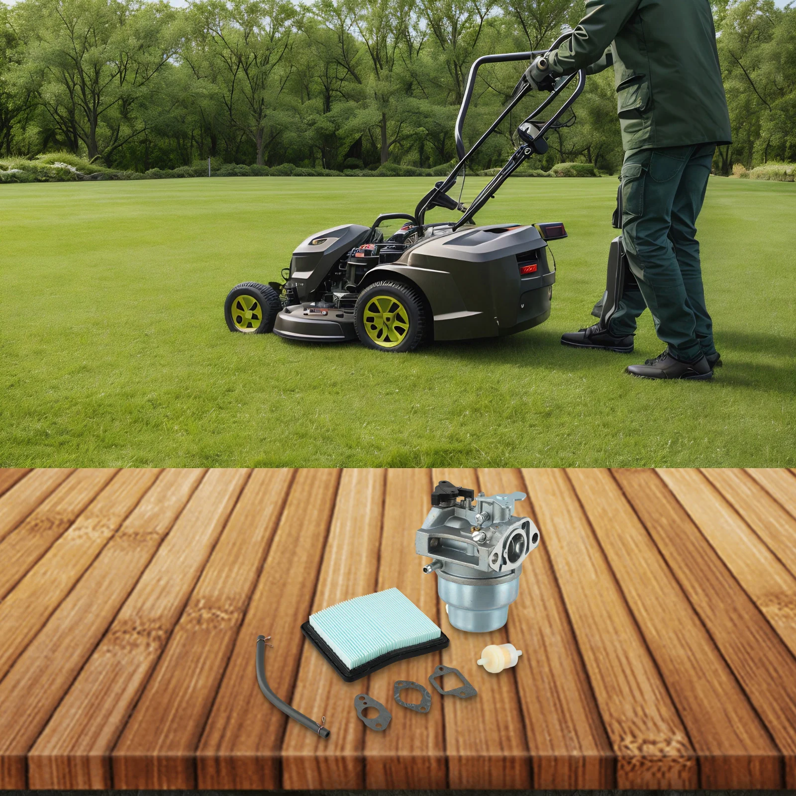 

Комплект карбюратора EA190V для мойки высокого давления и газонокосилок, совместимый с моделями EA175V EV190A XR2750 130 020344 700F