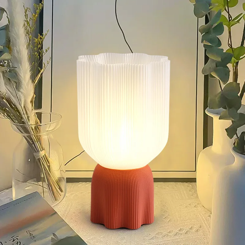 Danish Designer New LED Table Lamp Colorful and Environmentally Friendly PE Material Bedroom Headboard Desk Light Eye Protection