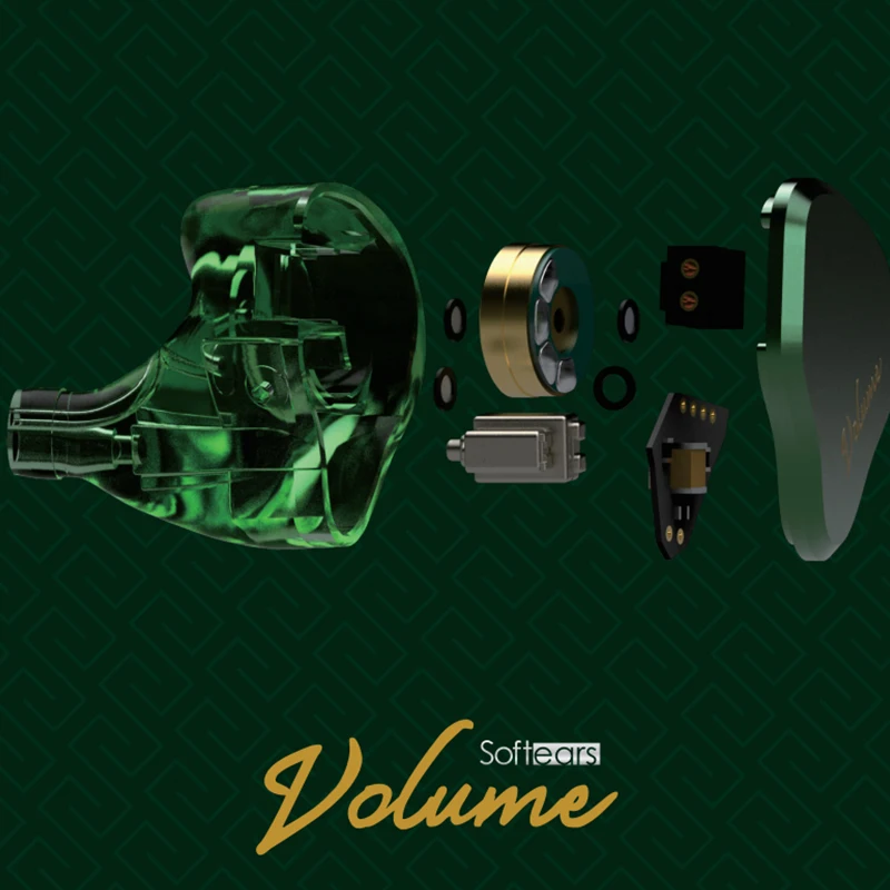 سماعات أذن Softears Volume 1DD + 2BA Hybrid Driver IEMs ثلاثية السائق سماعات رأس هجينة مع كابل 2Pin 0.78 3.5 مم