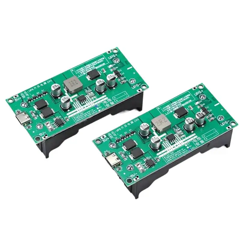 

Type-C 15W 3A 18650 Lithium Battery Charger Module DC-DC Step Up Booster Fast Charge UPS Power Supply / Converter 5V 9V 12V