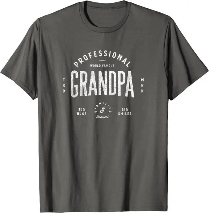 Retro Professional World Famous Grandpa Funny Vintage T Shirt NEW 10 Colors