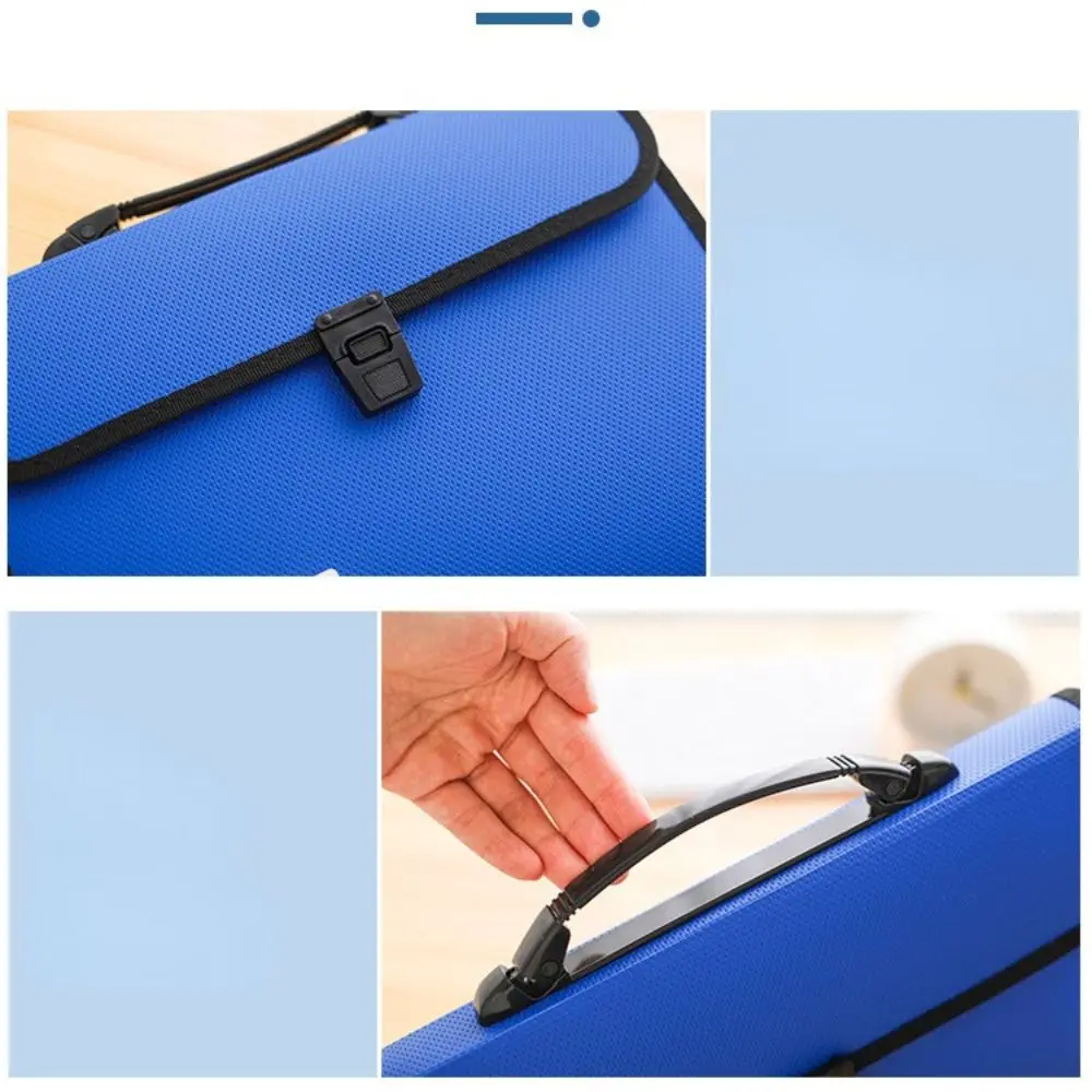 Business Simple Accordion Briefcases Hand Held Document Organiser Storage Wallet Paper Folder Document Bag