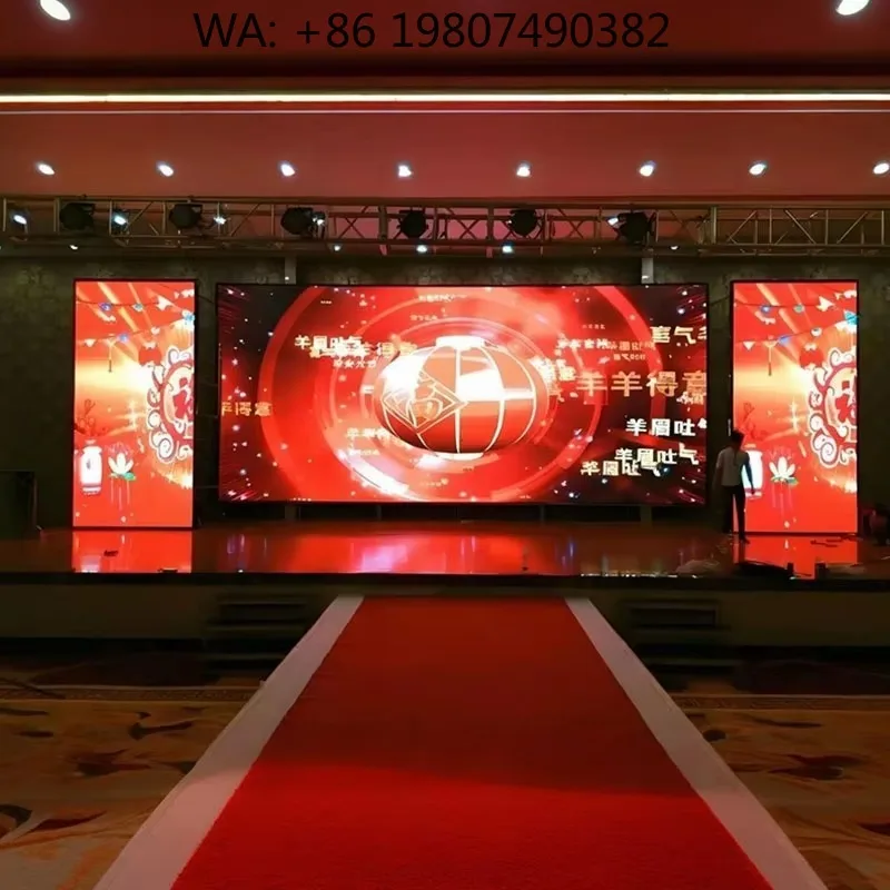 500x1000mm P2.604 4K LED Video Wall, Complete System Full Color Panel for Outdoor Concert Stage Background Rental Events