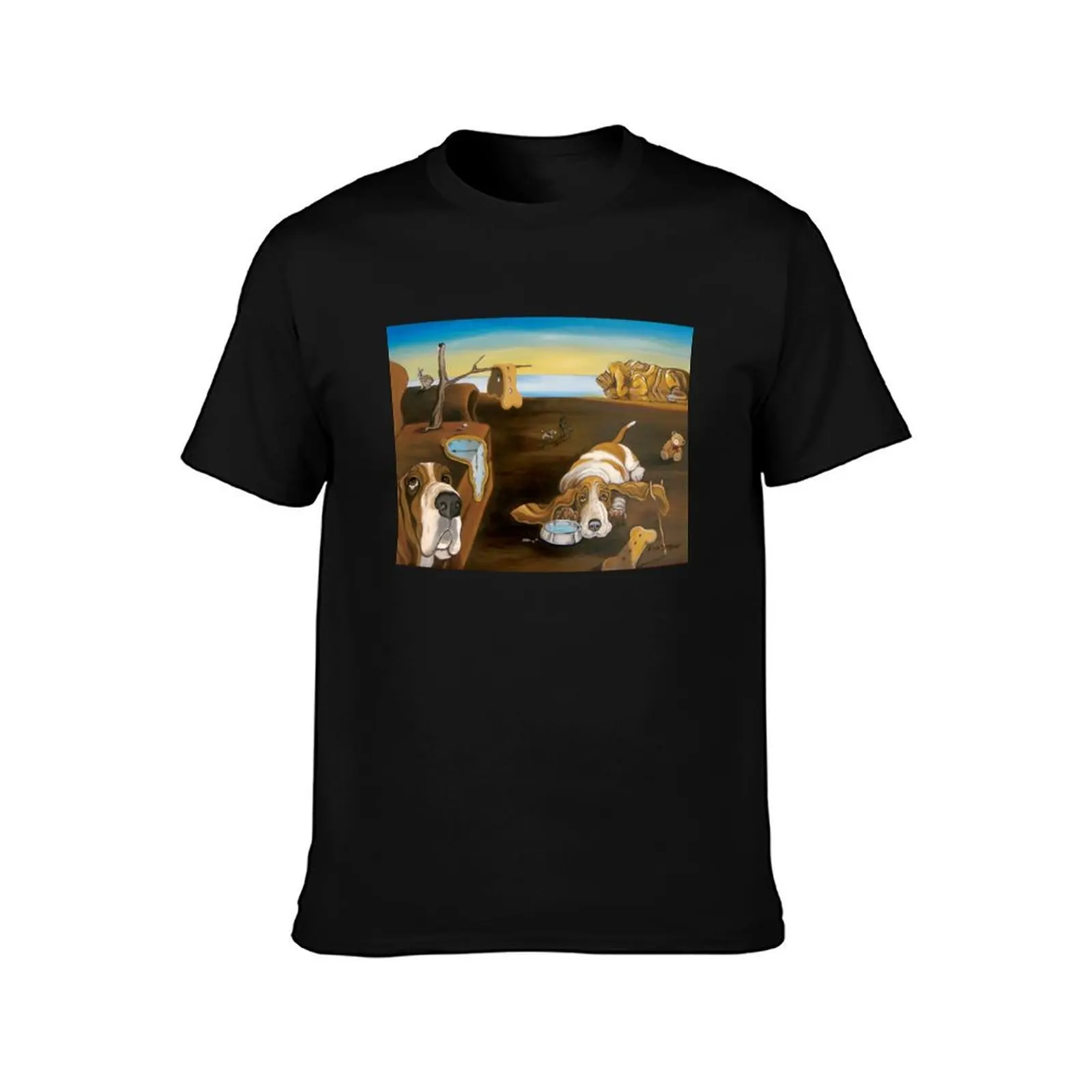 The Persistence of Basset Hound T-Shirt Casual Holiday Short Sleeve Tee