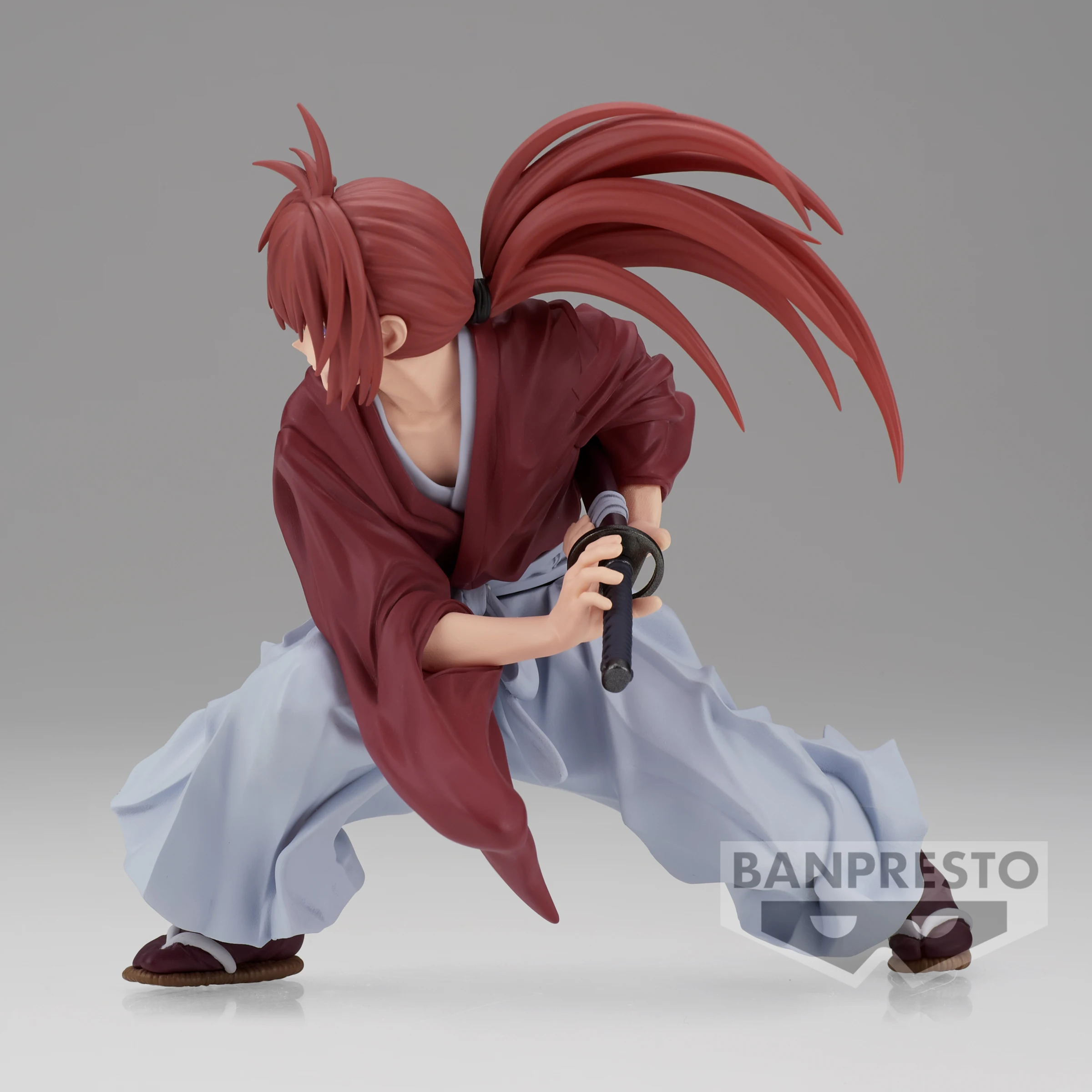 BANDAI oryginalne Anime Rurouni Kenshin wibracja gwiazdy Kenshin Himura PVC figurki BANPRESTO zabawki figurkowe Model