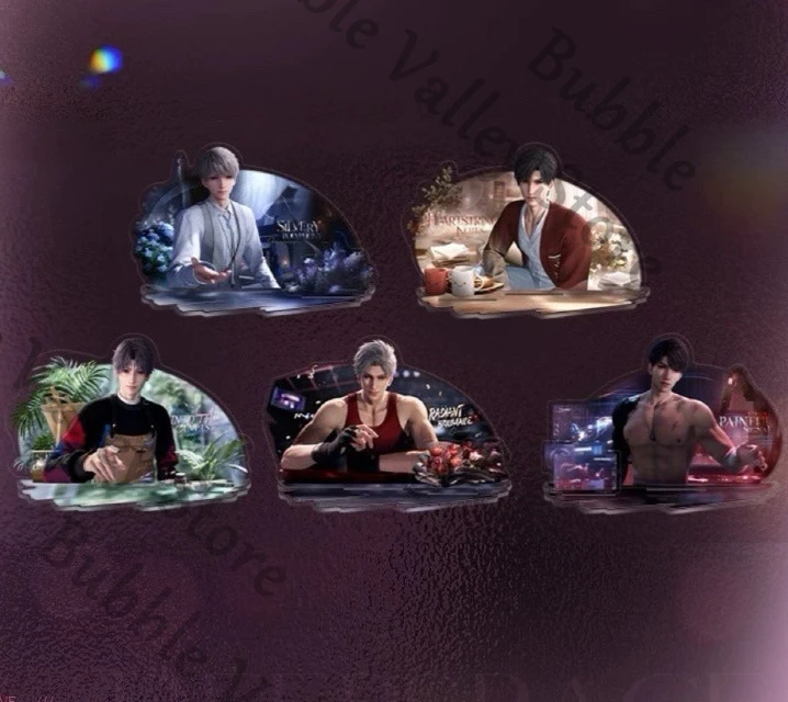 

Подлинная аниме Love and Deepspace Sylus Rafayel Zayne Xavier Caleb, акриловая сцена для косплея, стоячий знак, мультяшная фигурка, подставка, подарок