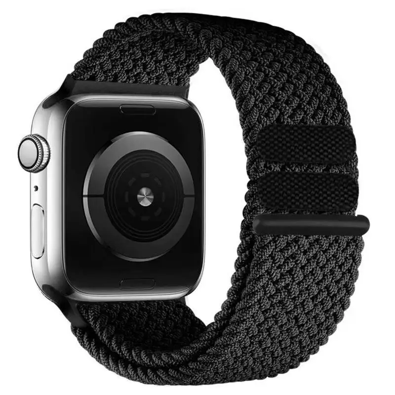 Strap For Apple watch band 44mm 40mm 45mm 41mm 42mm 38mm Nylon Braided Elastic Solo Loop belt bracelet iWatch serie 3 4 5 se 6 7